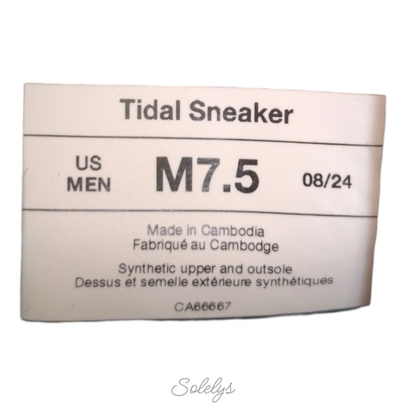 Vessi Tidal Mens 7.5 Warm White DymaTex Waterproof Vegan Casual Lace Up Sneaker main image 6